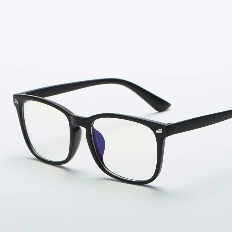 Fashion Unisex Square Glasses Plain Glasses Full Frame Glasses for Men and Women Radiation Protection Optical Glasses