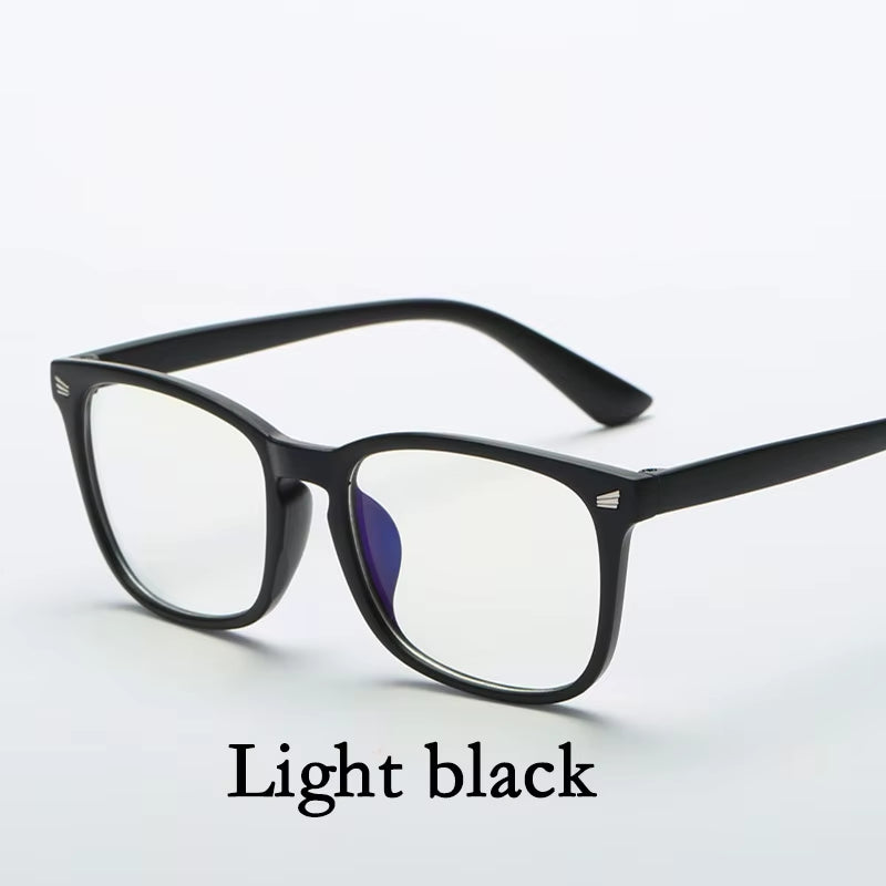 Fashion Unisex Square Glasses Plain Glasses Full Frame Glasses for Men and Women Radiation Protection Optical Glasses